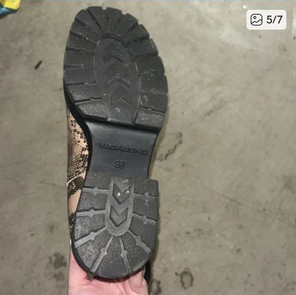 Vagabond Dioon Snakeskin Chelsea Boots Size 38 - Picture 5 of 8